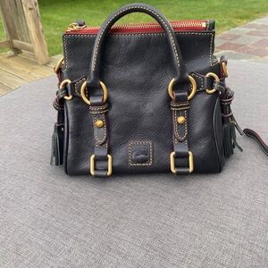Dooney and Bourke Mini Black Florentine satchel.